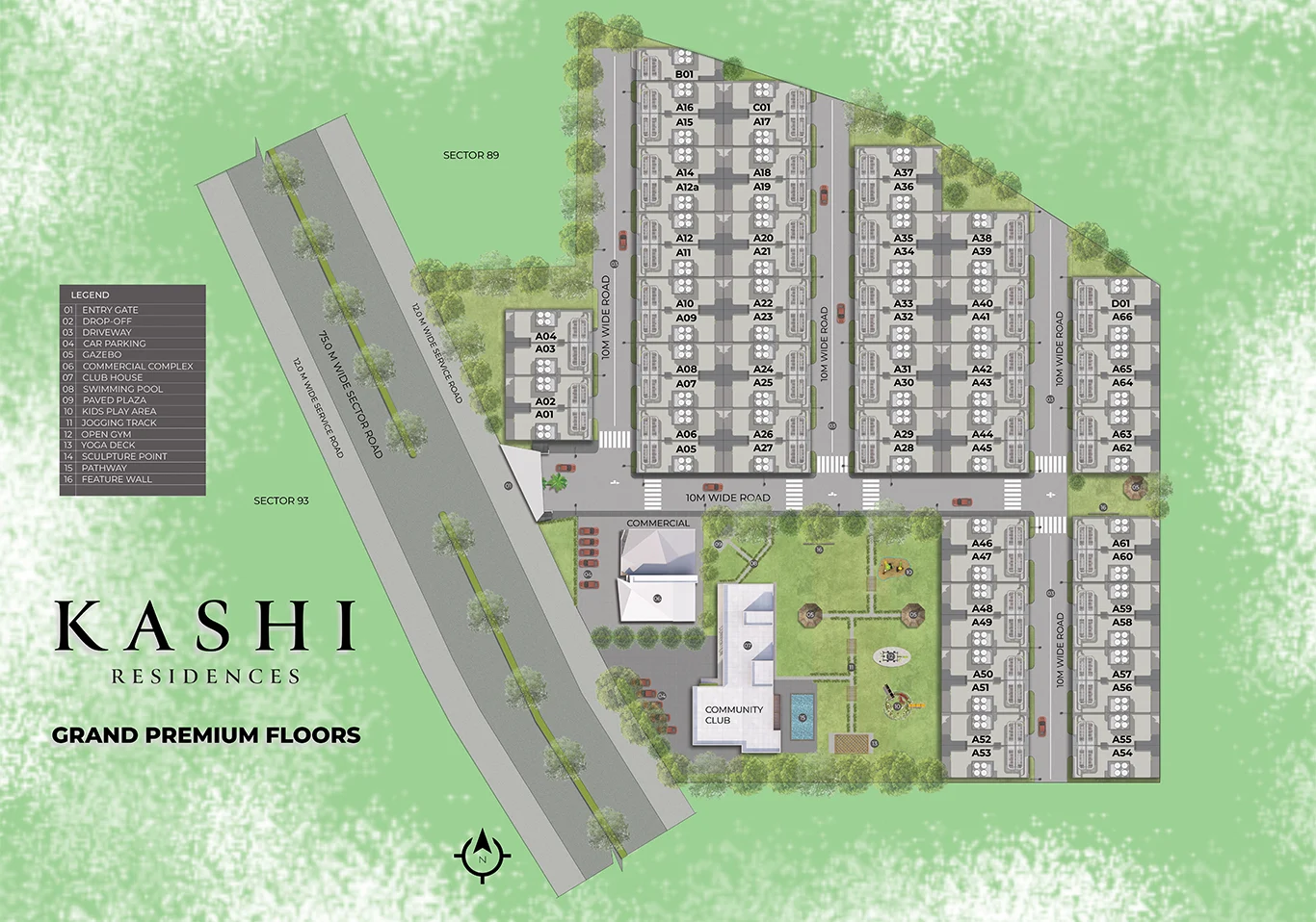 Ganga Realty Kashi Residencies Master Plan