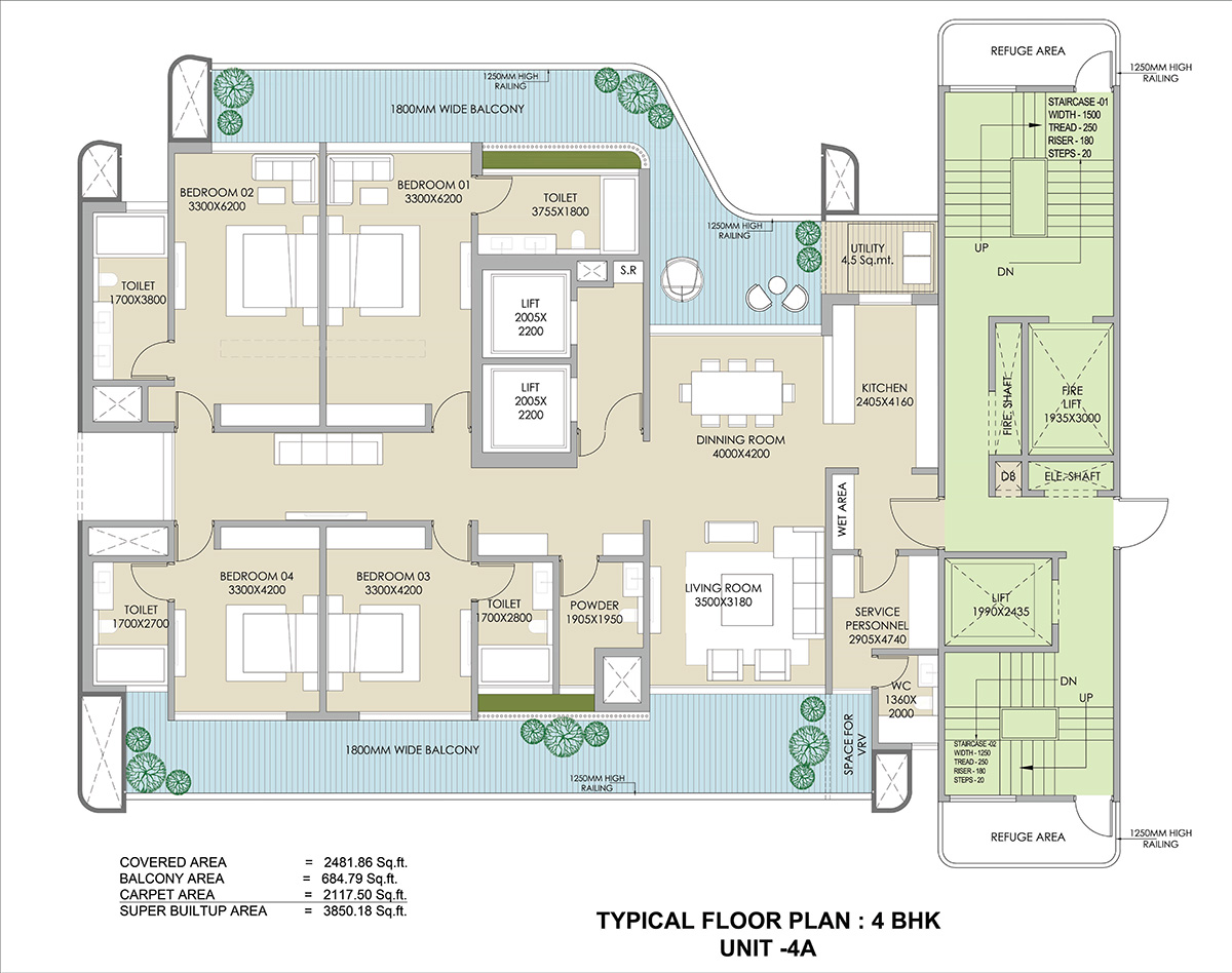 Ganga Realty Nandaka Floor Plans