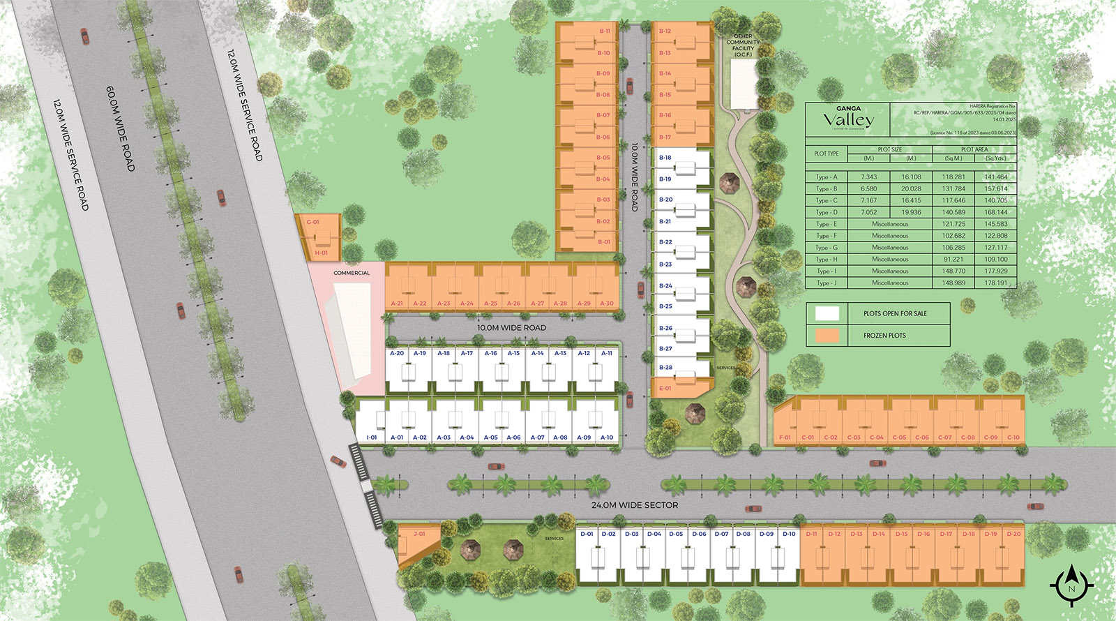 Ganga Realty Valley Master Plan